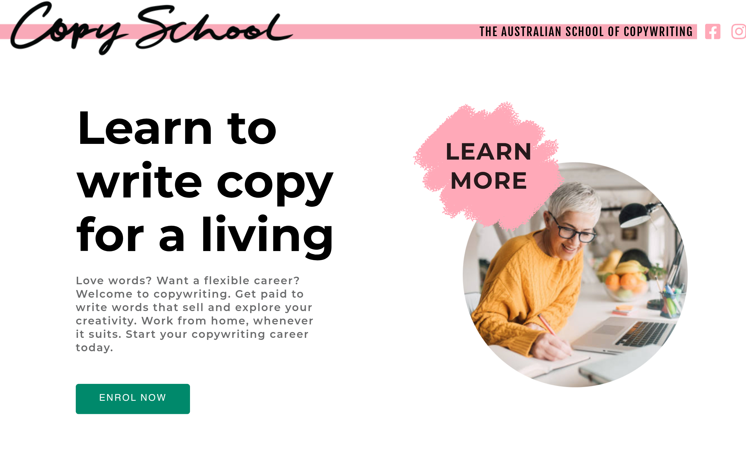 Copy School website